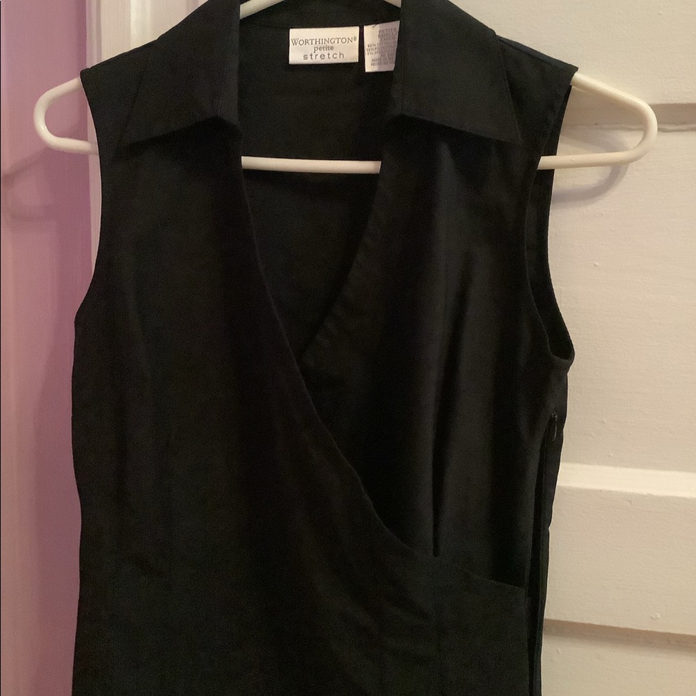 Worthington Black Blouse size petite small